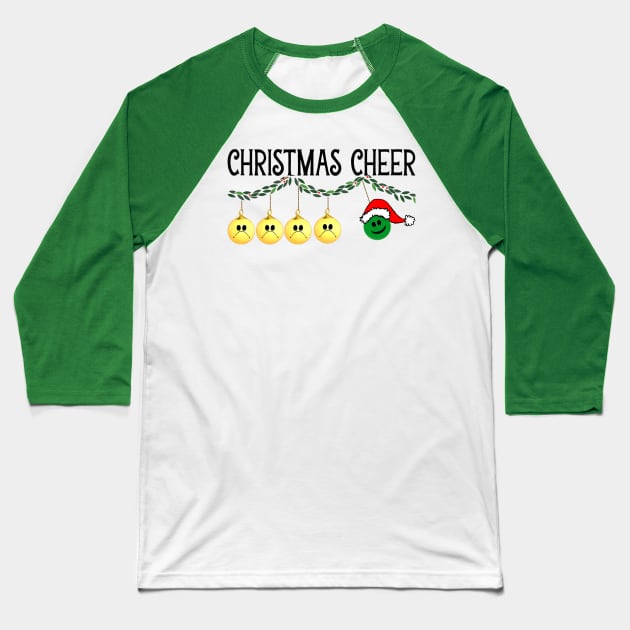 Clackers Christmas Cheer Baseball T-Shirt by numpdog